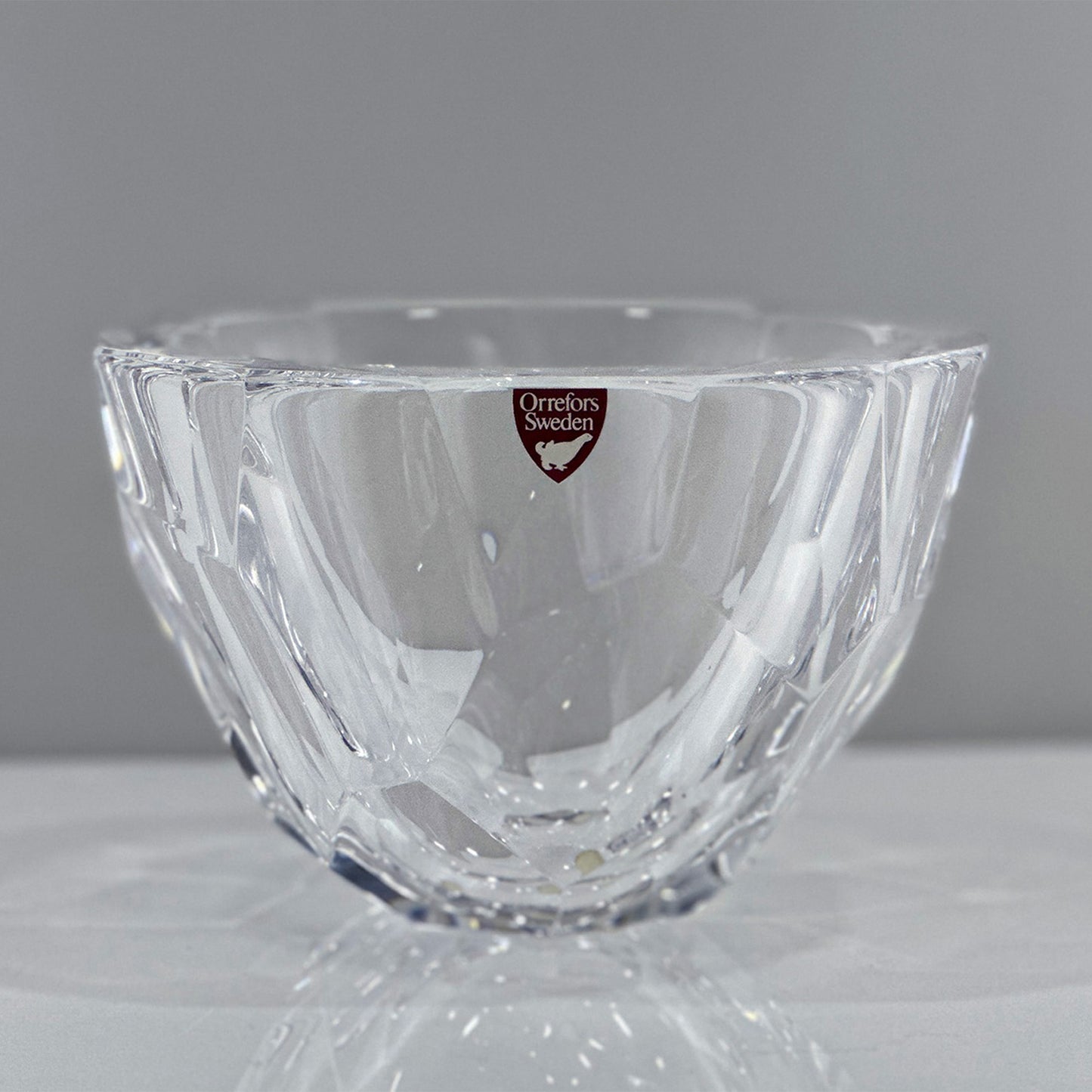 Heavy Crystal Bowl “Zenith” – Anne Nilsson for Orrefors (1980s)