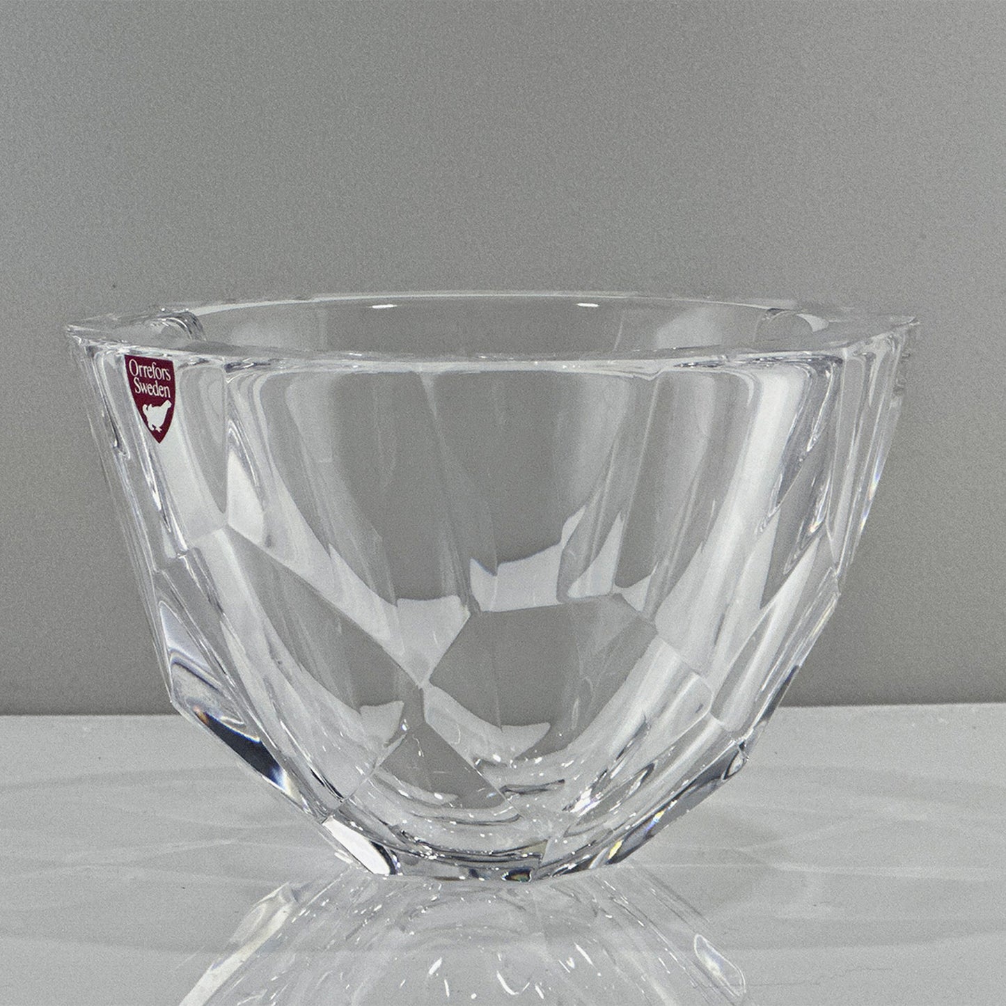 Heavy Crystal Bowl “Zenith” – Anne Nilsson for Orrefors (1980s)