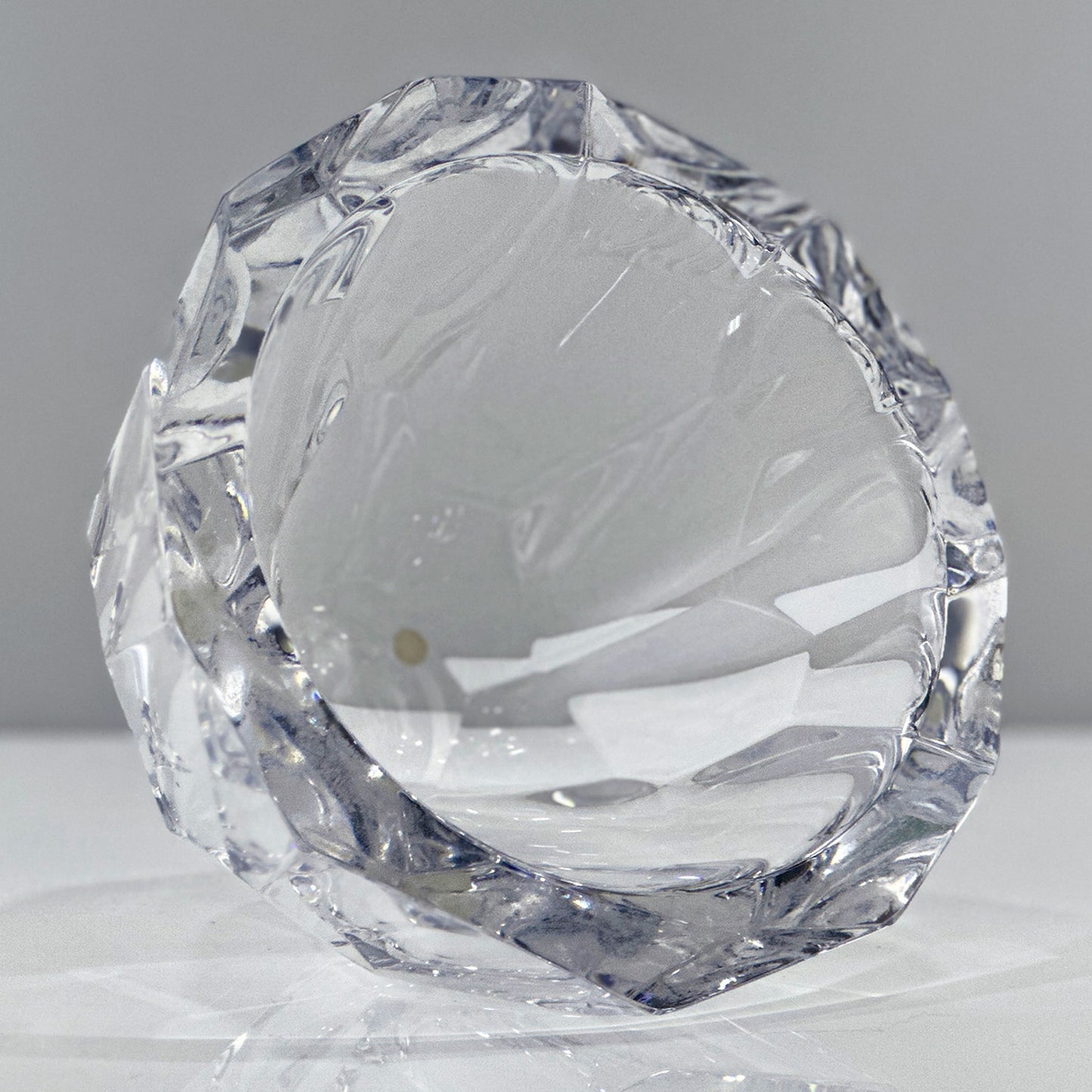 Heavy Crystal Bowl “Zenith” – Anne Nilsson for Orrefors (1980s)