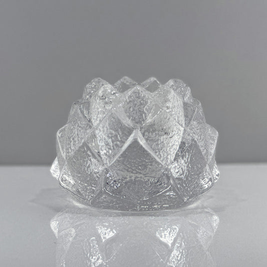 Orrefors Crystal Firefly Windlicht – Artisjok Nimbus Votive, Berit Johansson, Vintage (1980)