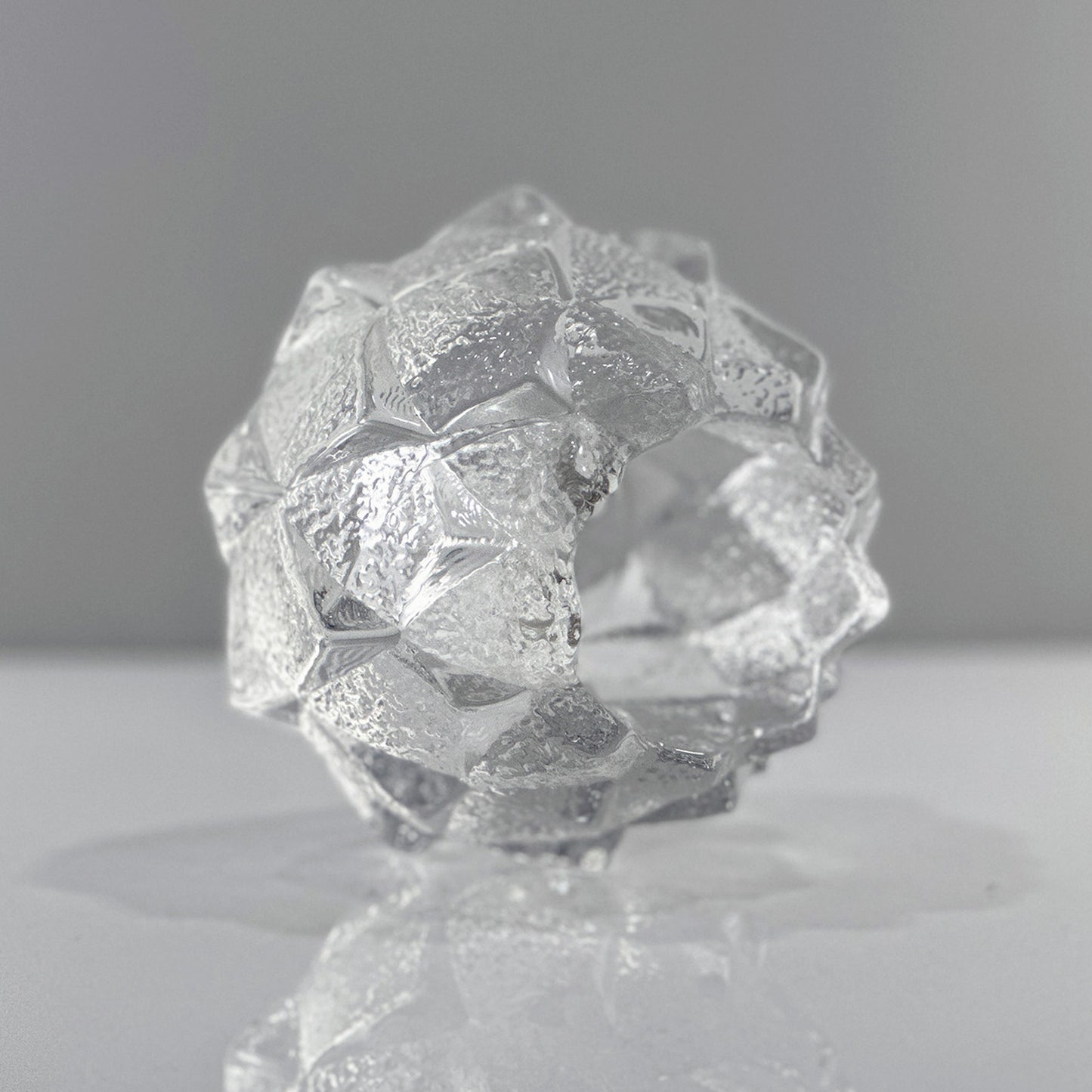 Orrefors Crystal Firefly Lantern – Artichoke Nimbus Votive, Berit Johansson, Vintage (1980)