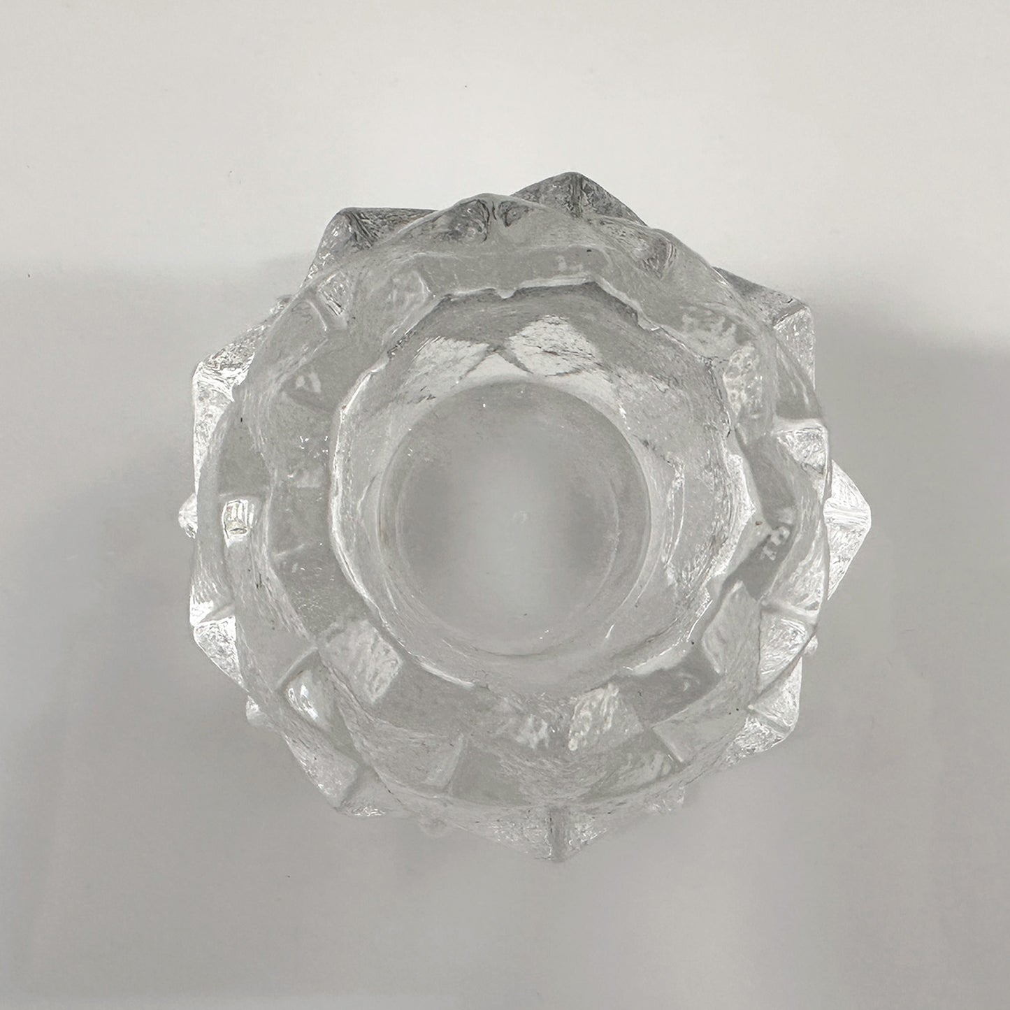 Orrefors Crystal Firefly Lantern – Artichoke Nimbus Votive, Berit Johansson, Vintage (1980)