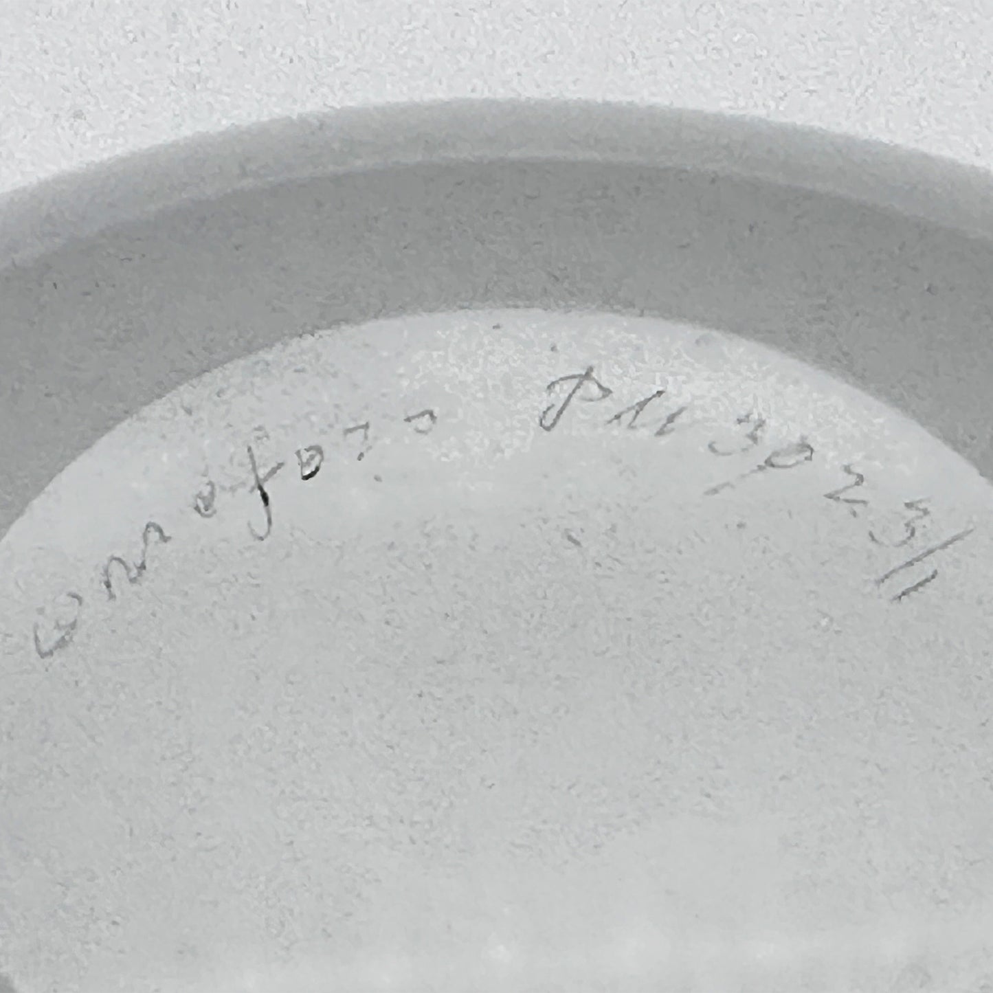 White Crystal Bowl “Kantara” – Sven Palmqvist for Orrefors, Opal Glass (1946-1960)