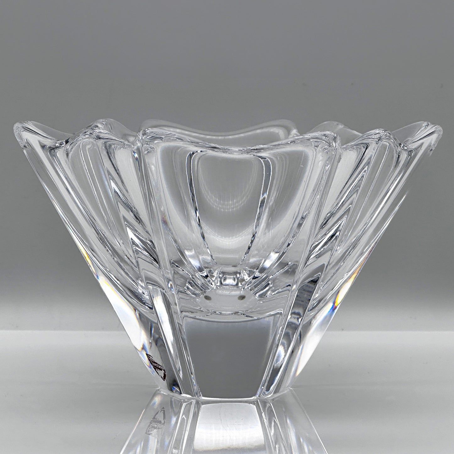 Kristallen Schaal “Orion” – Zweeds Design van Lars Hellsten voor Orrefors (1987)