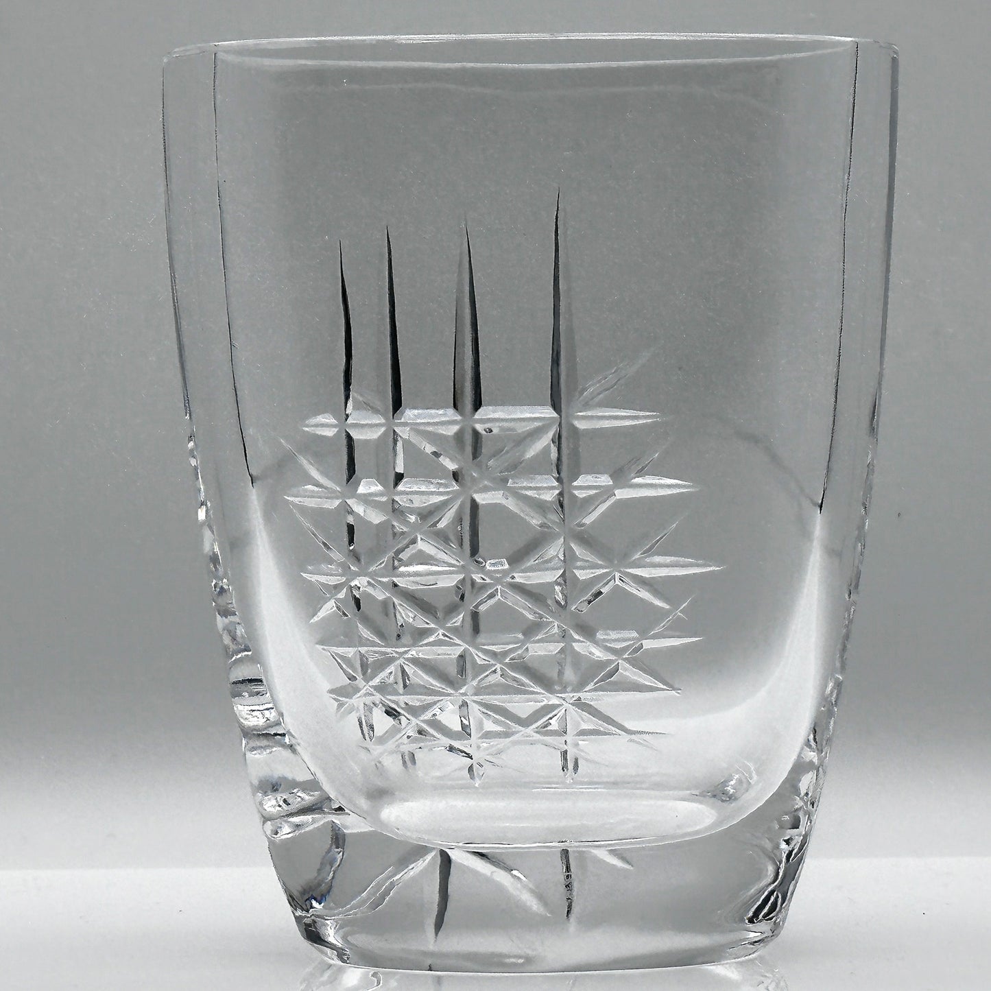 Geometric Cut Crystal Vase – Ingeborg Lundin for Orrefors (1960)