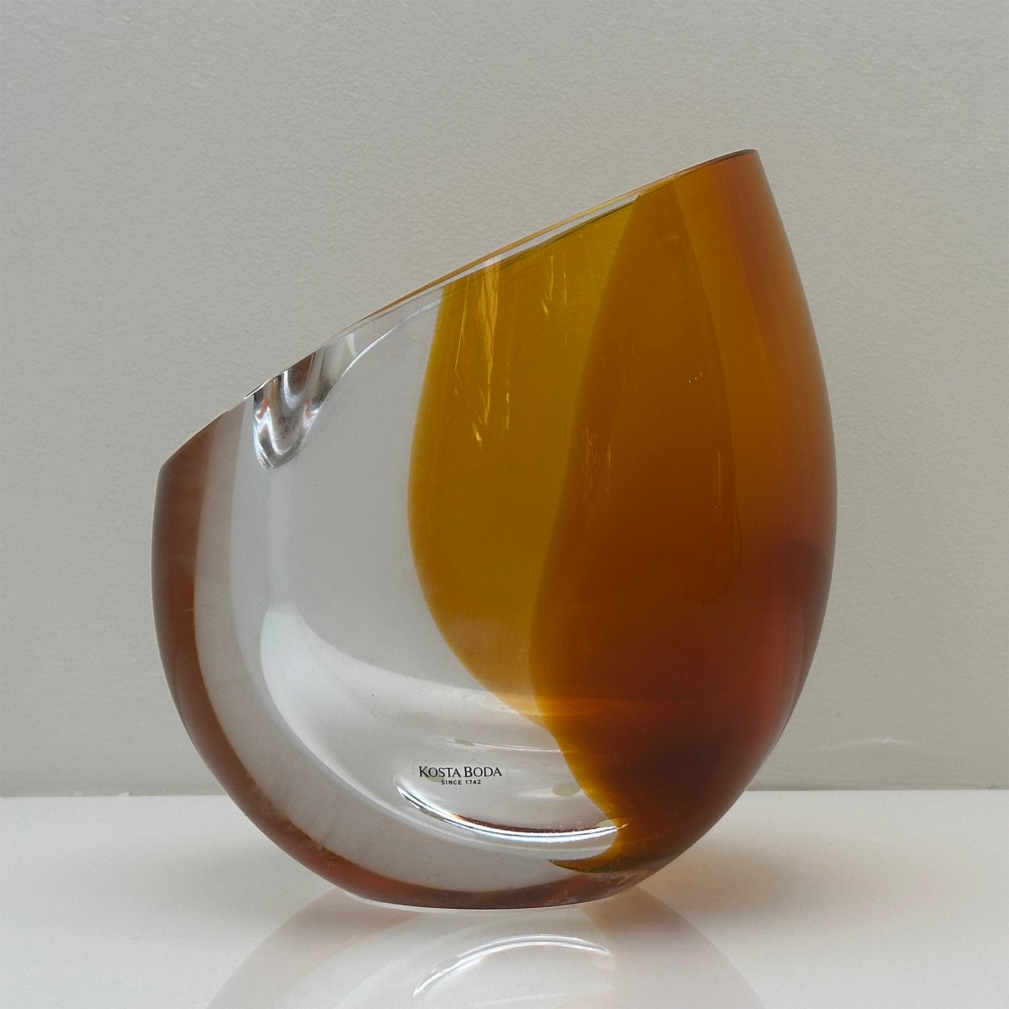 Mirage Vase by Göran Wärff for Kosta Boda. A masterpiece of Scandinavian glass design