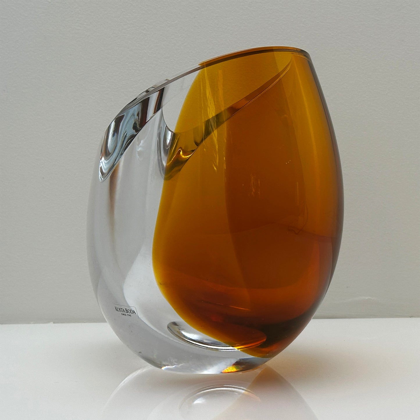 Mirage Vase by Göran Wärff for Kosta Boda. A masterpiece of Scandinavian glass design