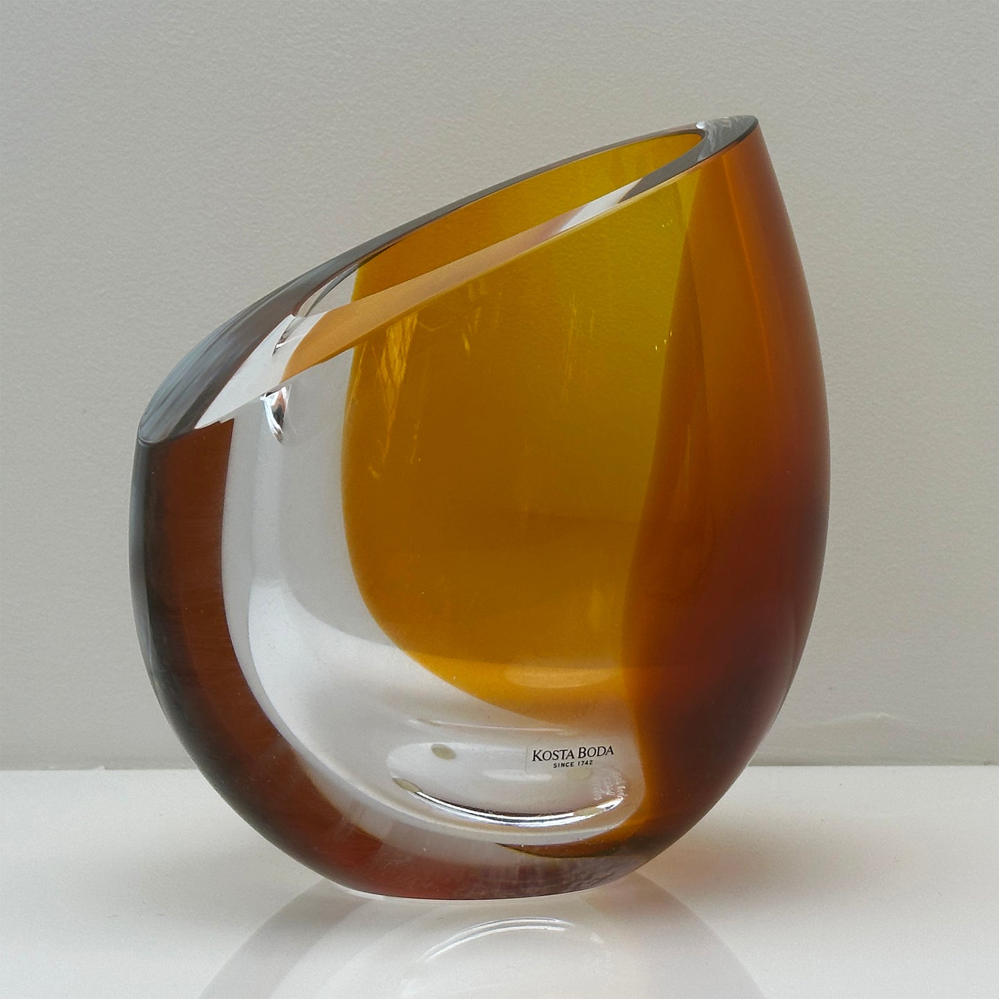 Mirage Vase by Göran Wärff for Kosta Boda. A masterpiece of Scandinavian glass design