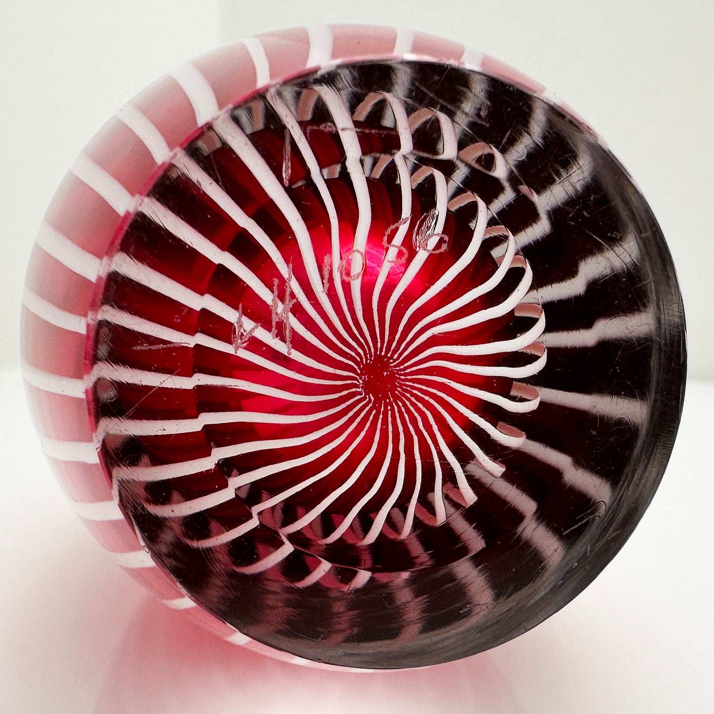 Rare Mid-Century Zebra Bud Vase – Vicke Lindstrand for Kosta Boda