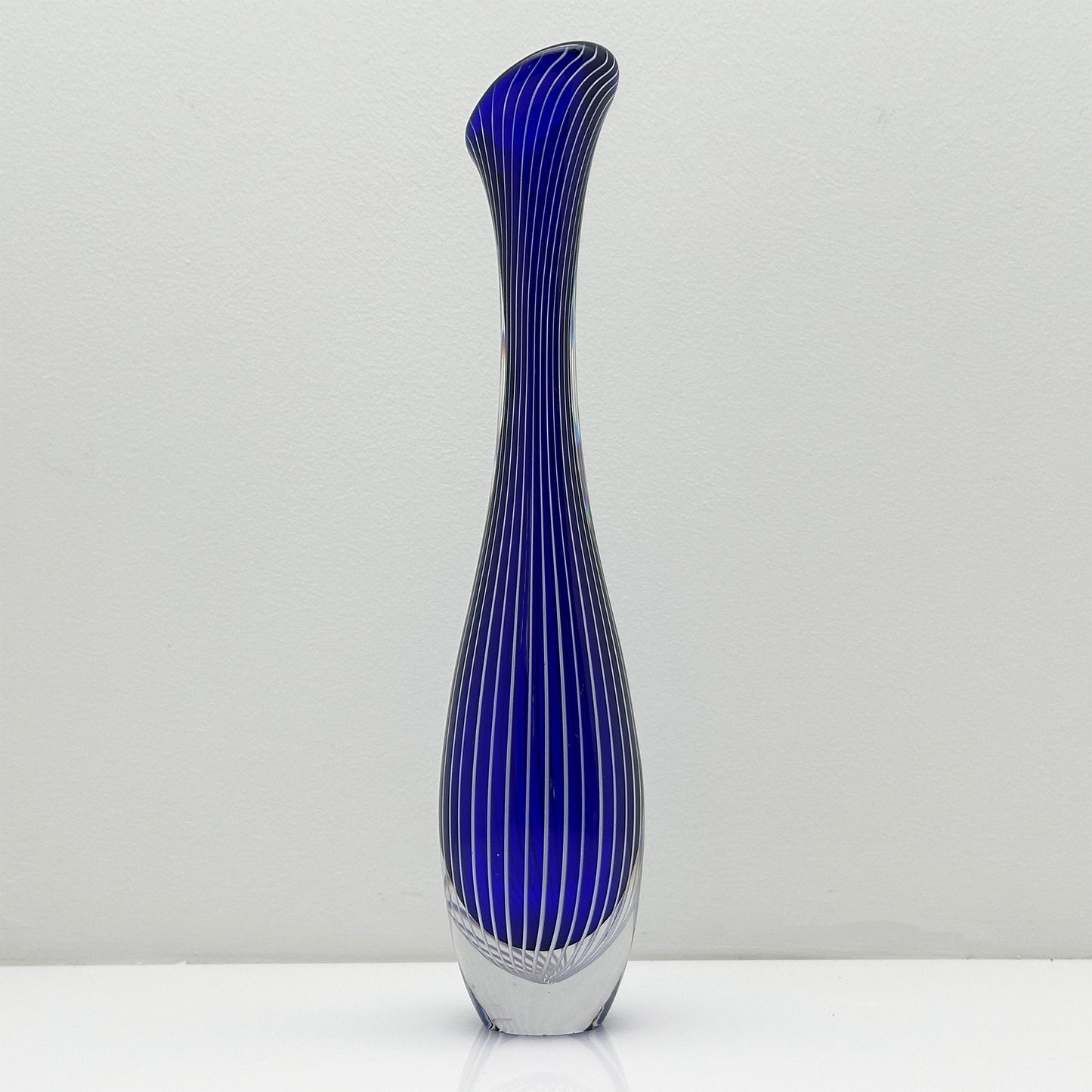 Vintage Vicke Lindstrand Kosta Boda Bud Vase | Mid-Century Modern Design | Hand blown glass