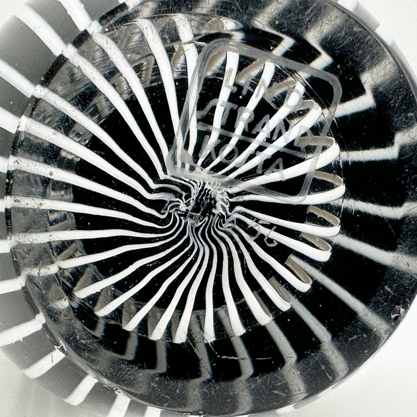 Handblown Green Zebra Vase | Vicke Lindstrand for Kosta Boda | Scandinavian Design