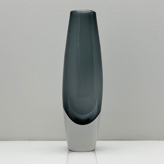 Zeldzame grijze vaas van Sven Palmqvist voor Orrefors