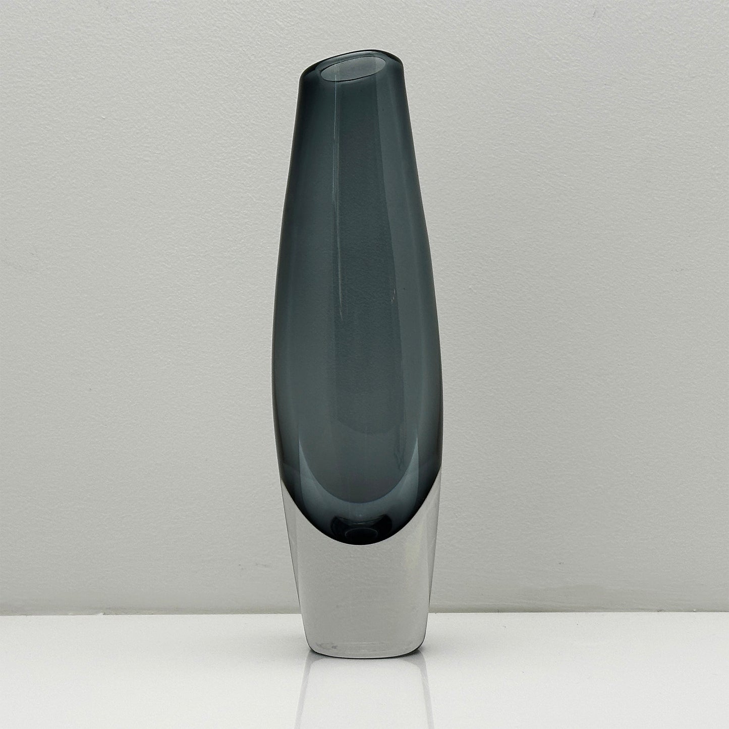 Rare grey vase by Sven Palmqvist for Orrefors