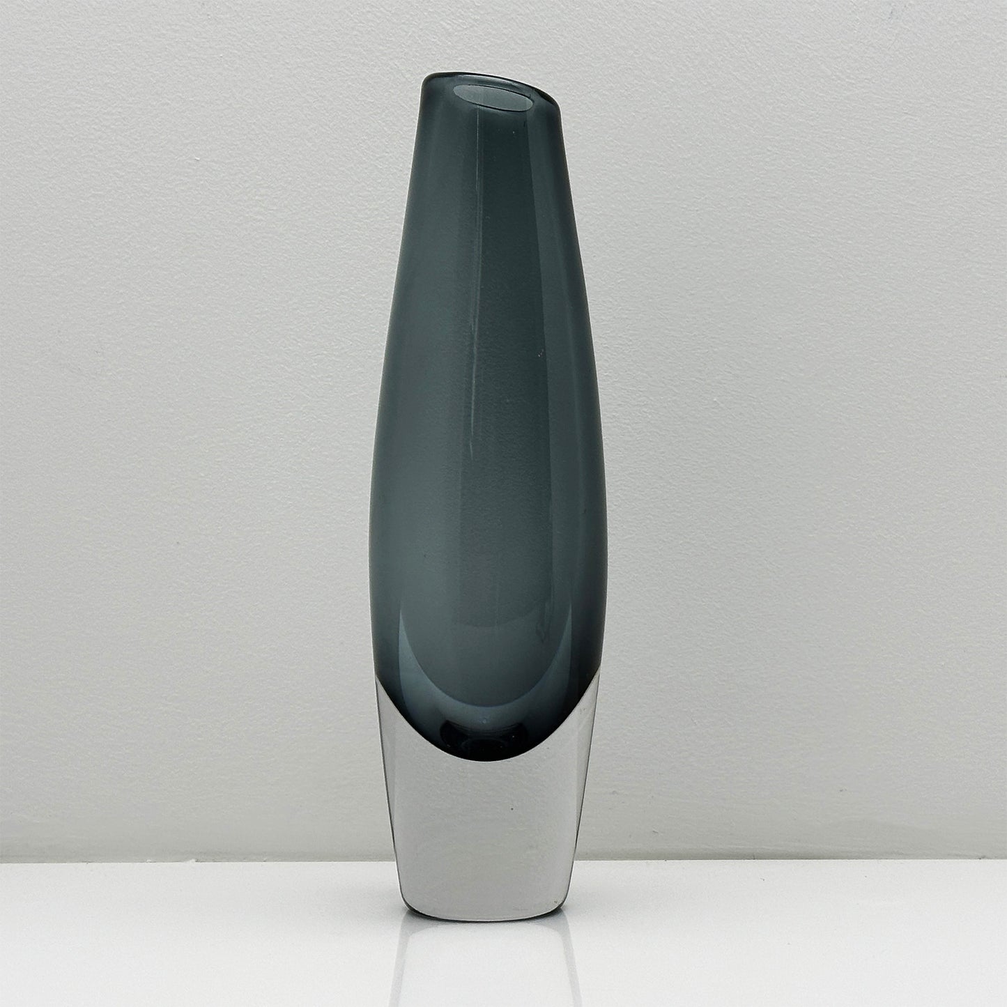 Rare grey vase by Sven Palmqvist for Orrefors