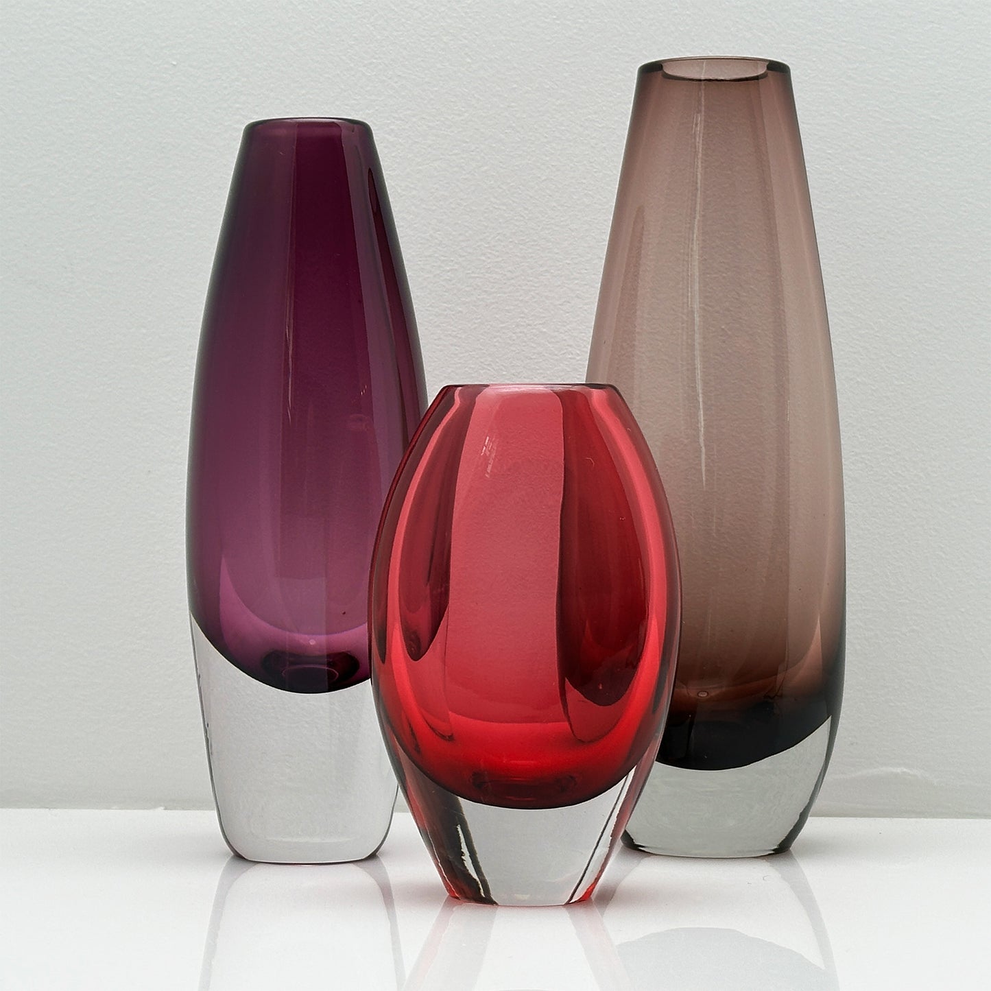 Studio Ahus Purple Glass Vase - Exclusive Swedish Design Vase (20 cm)