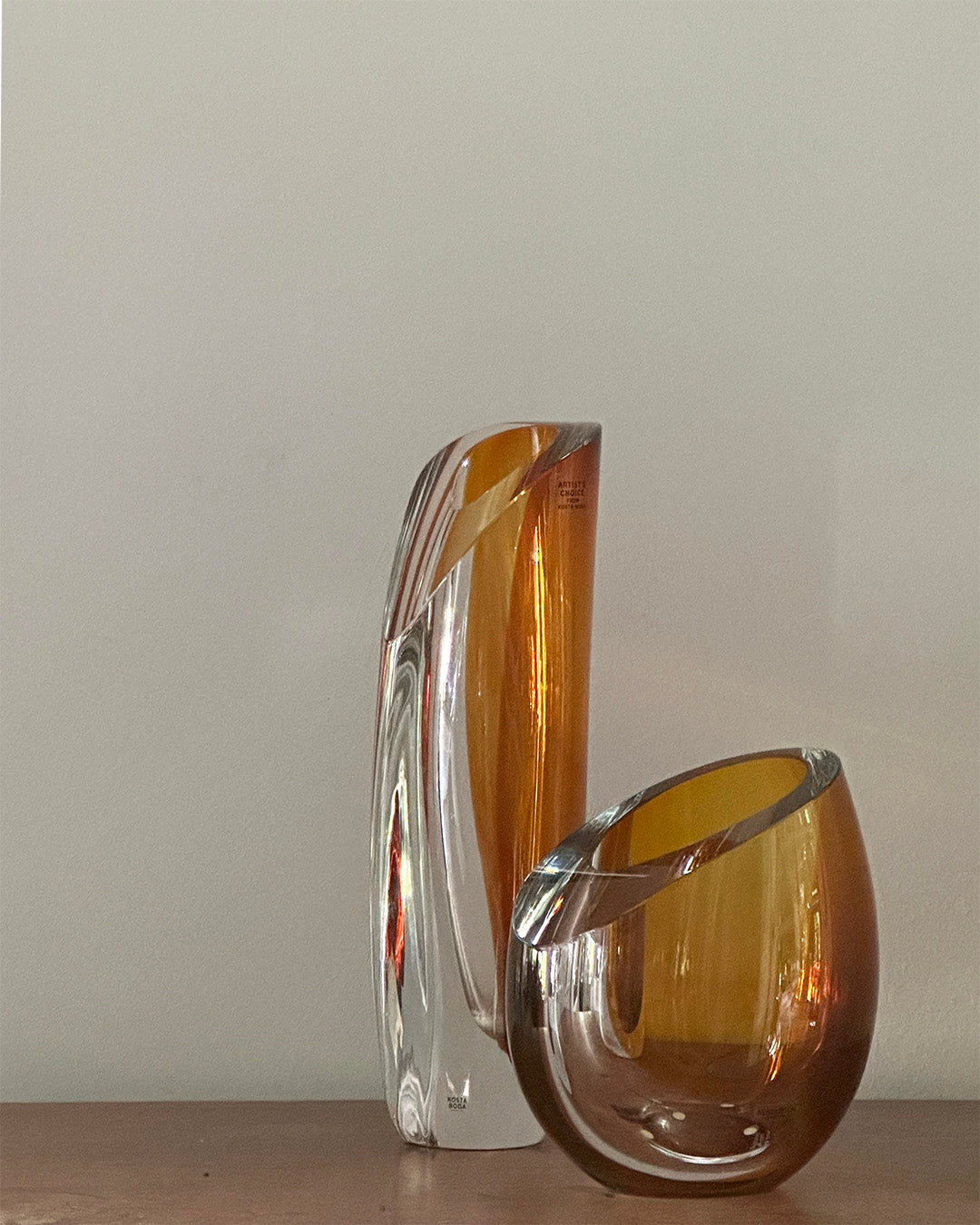Mirage Vase by Göran Wärff for Kosta Boda. A masterpiece of Scandinavian glass design
