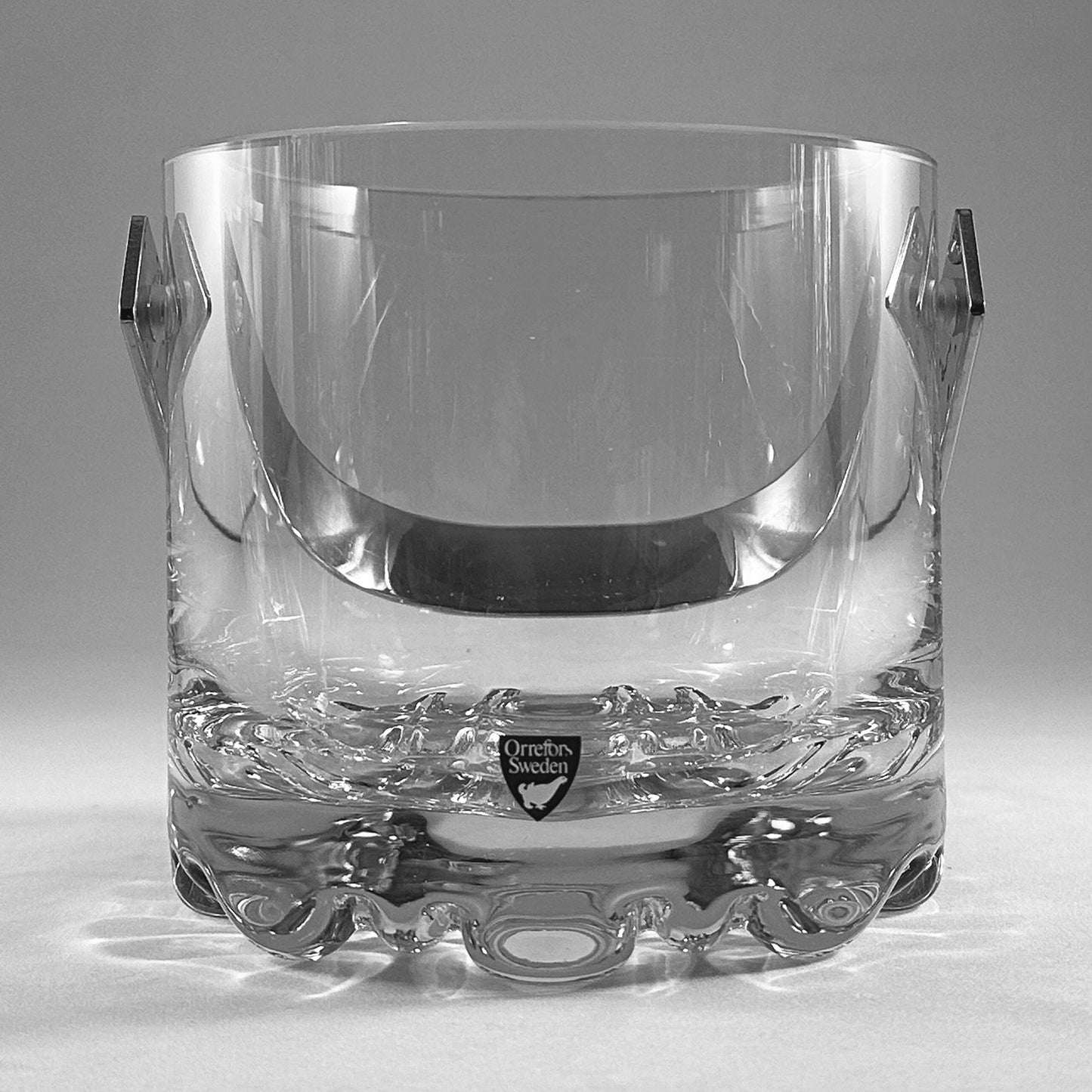 Vintage Kristallen IJsemmer – Orrefors, Mondgeblazen Zweeds Glas (Jaren ’60)
