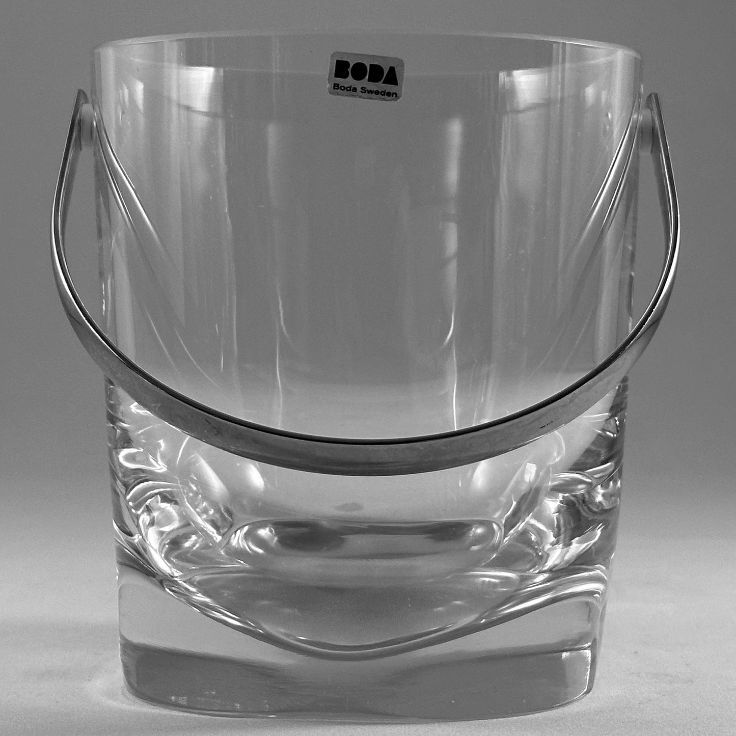 Vintage Kristall-Eiskübel – Kosta Boda Mid-Century Glaskunst, mundgeblasen (1960er)