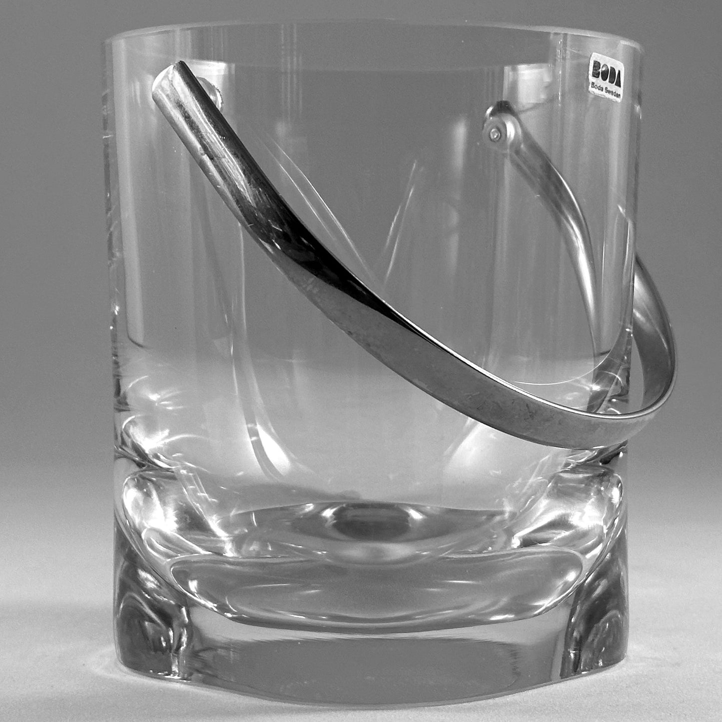 Vintage Kristall-Eiskübel – Kosta Boda Mid-Century Glaskunst, mundgeblasen (1960er)