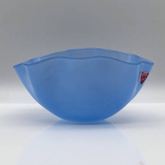Kornblumenblaue Kristallschale, „Kantara“, Sven Palmqvist, Kosta Boda, Schweden