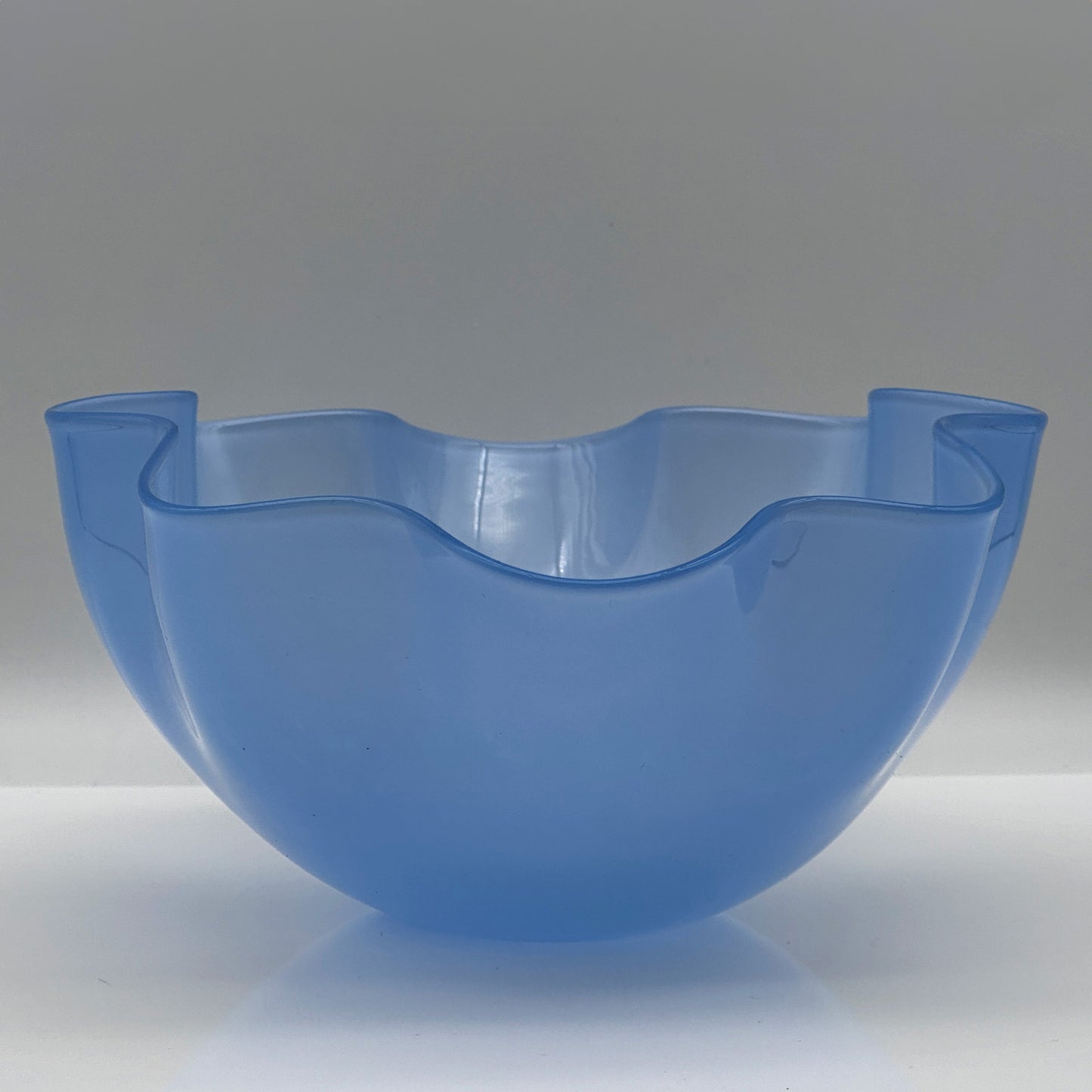 Kristallblaue Schale „Karanta“, Kosta Boda, Sven Palmqvist, Schweden