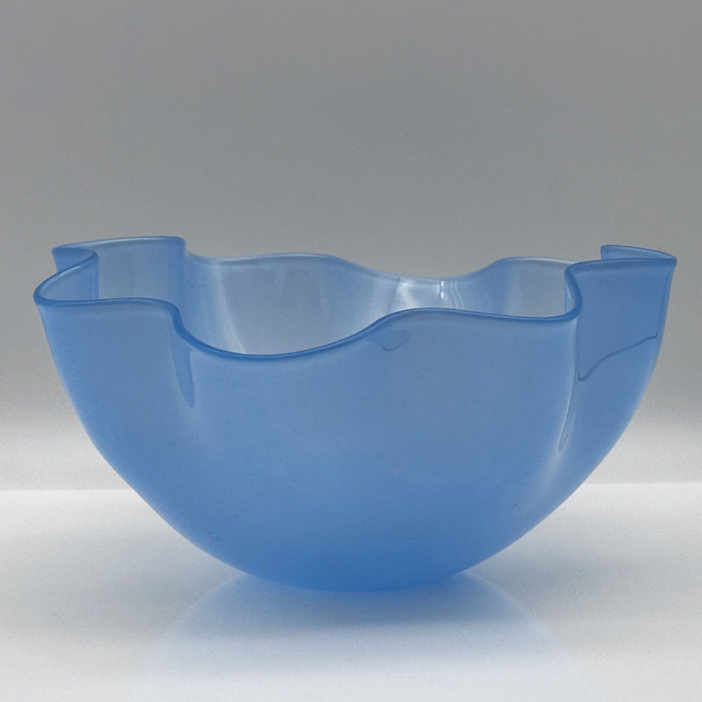 Kristallblaue Schale „Karanta“, Kosta Boda, Sven Palmqvist, Schweden