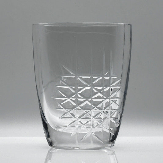 Geometrisch geschliffene Kristallvase – Ingeborg Lundin für Orrefors (1960)