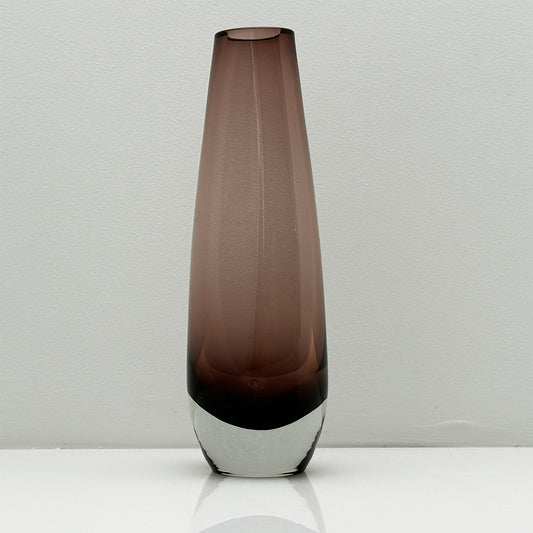 Aseda Bruine Sommerso Vaas - Unieke Zweedse Design Vaas (21,5 cm)